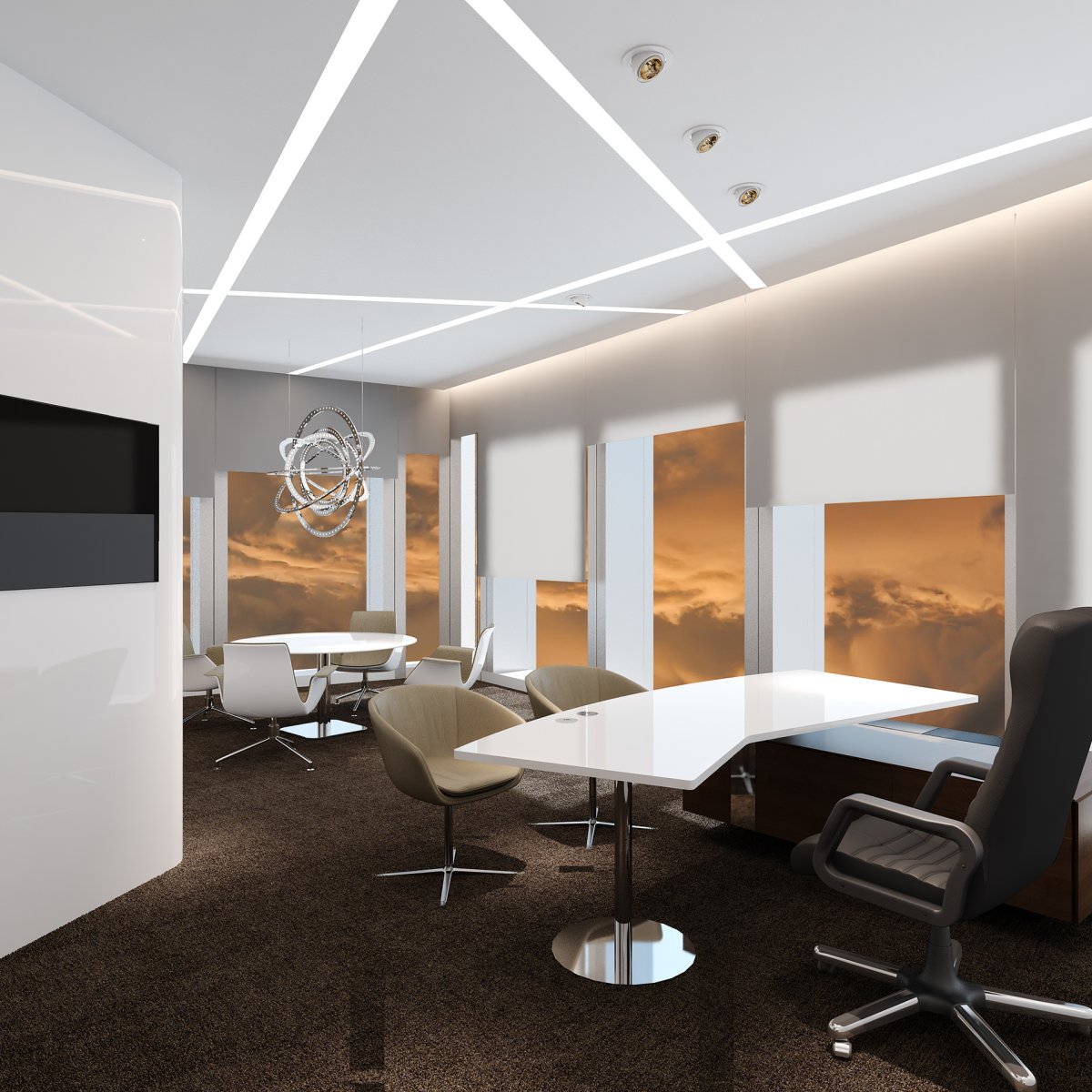 Потолок в офисе