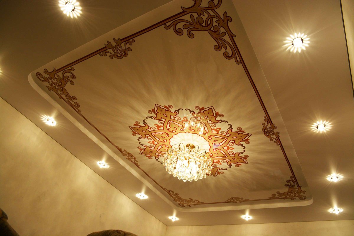 Подвесные потолки с узорами