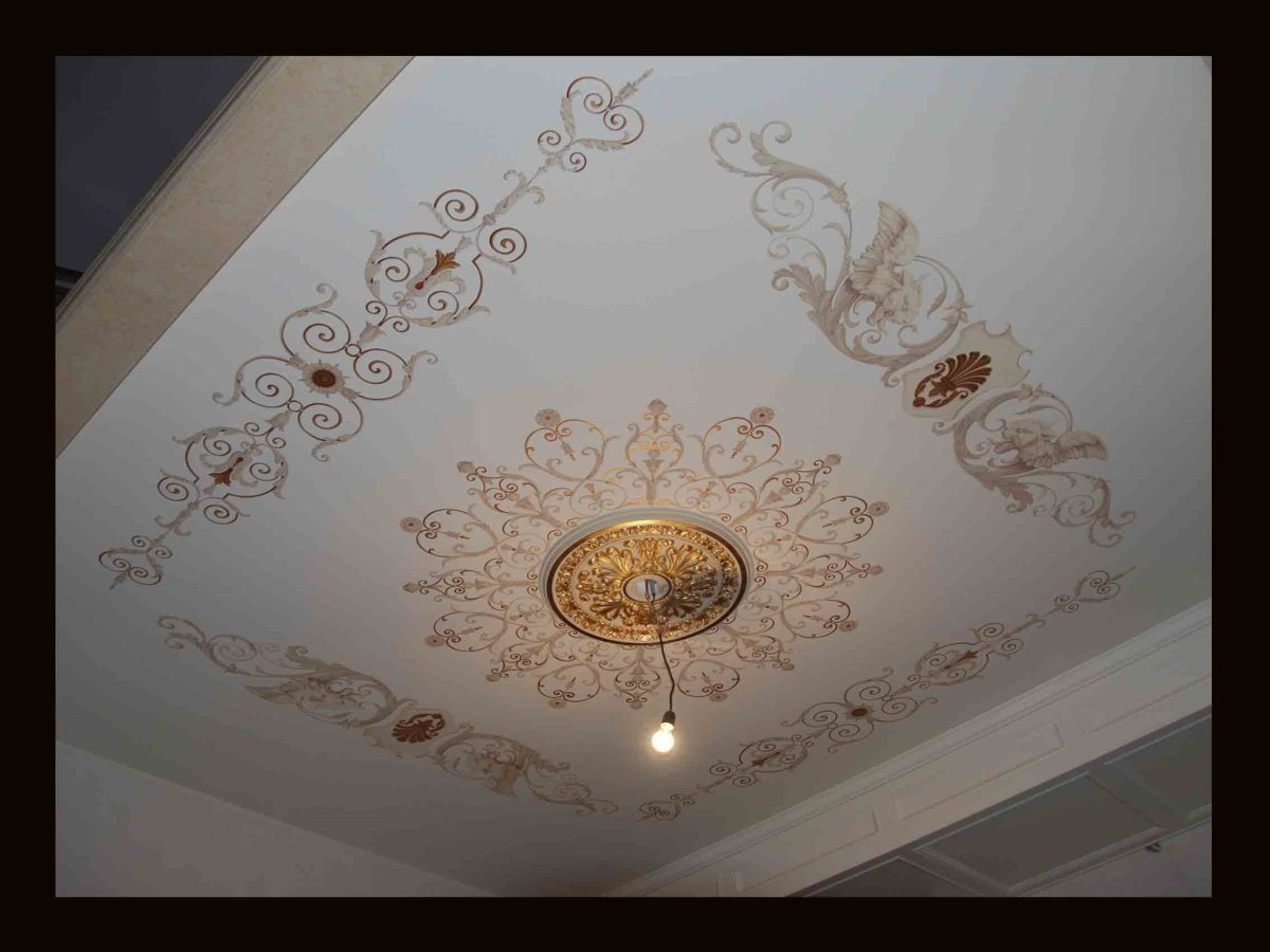 Потолок фотопечать классика