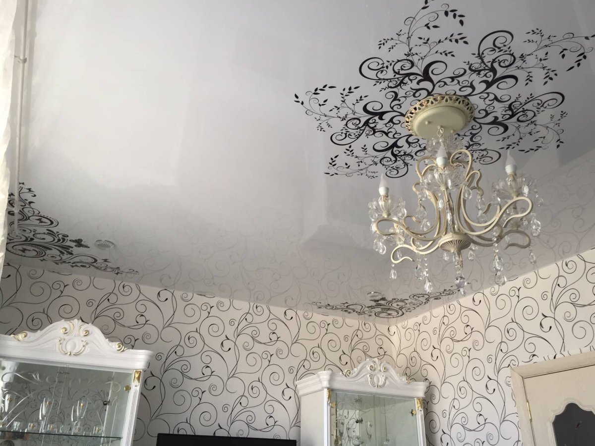 Потолок фотопечать классика