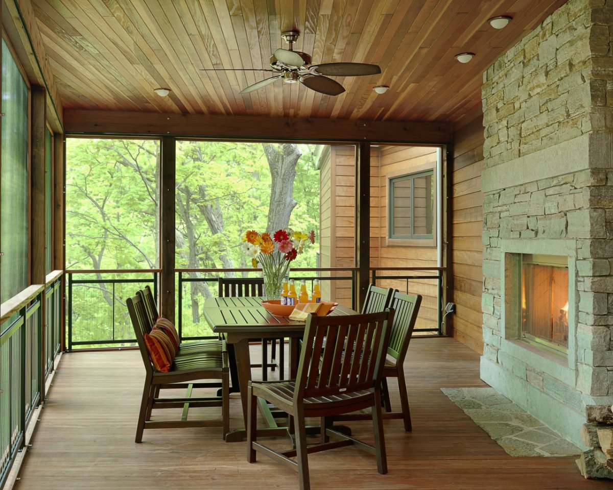 Потолок на террасе