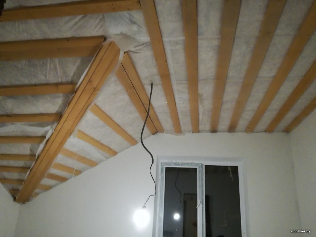 Подшив потолка вагонка