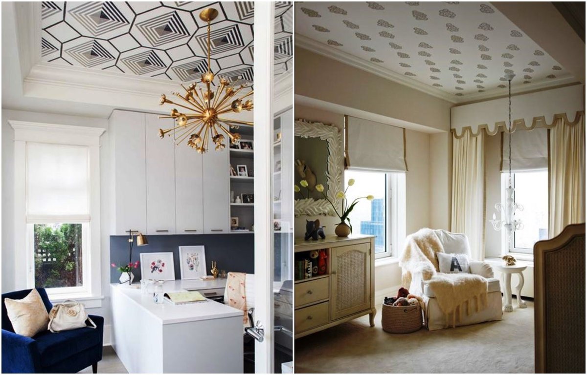 Декоративная отделка потолка