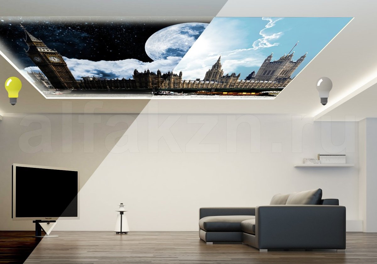 Натяжные потолки абстракция