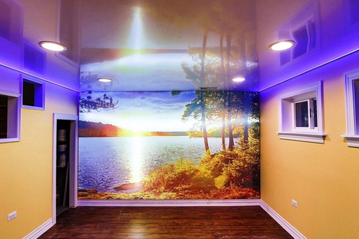 Двухъярусные натяжные потолки