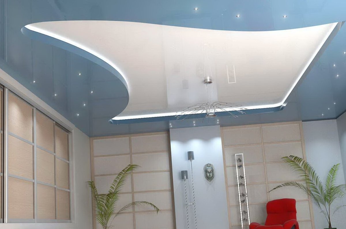 Парящий потолок с фотопечатью