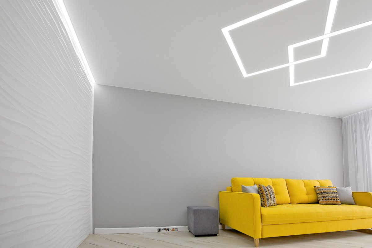 Парящий натяжной потолок