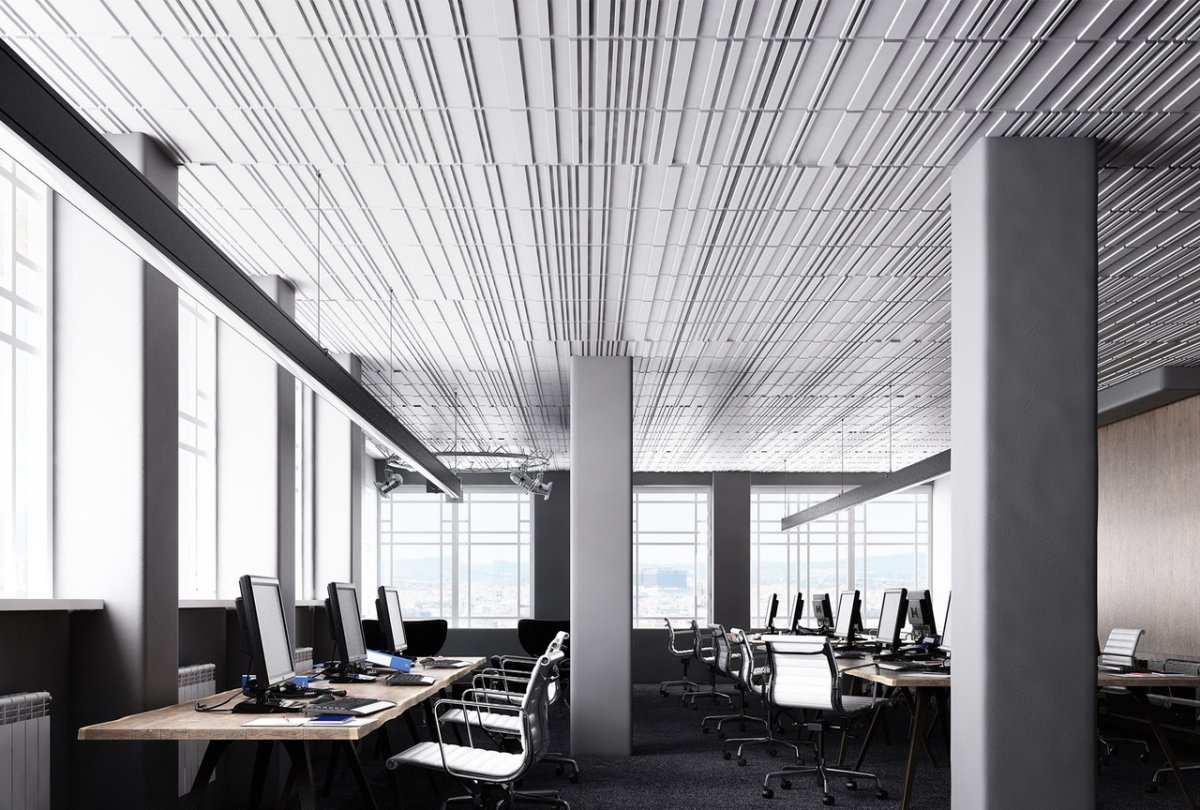 Потолок из перфорированного металла