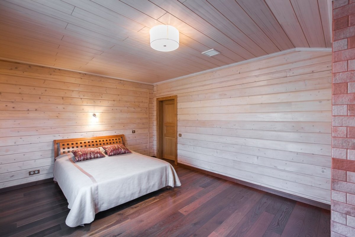 Мансарда имитация бруса Прованс