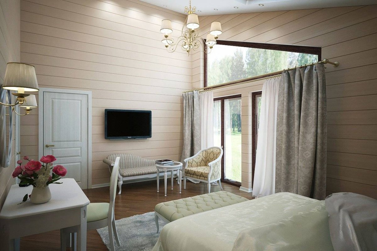 Отделка дома из клееного бруса