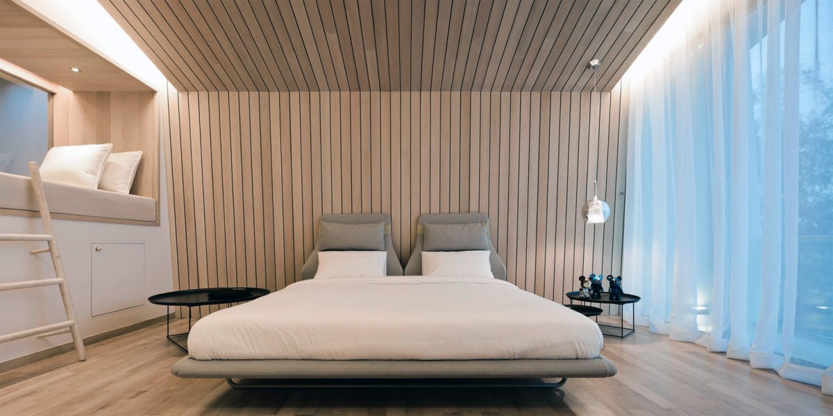 Вагонка штиль на стене