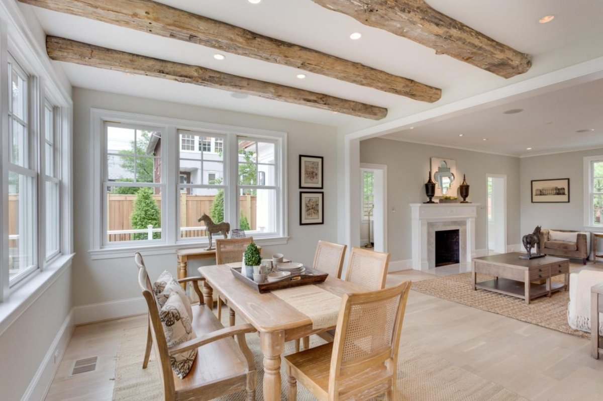 Фальшбалки в интерьере лофт кухня