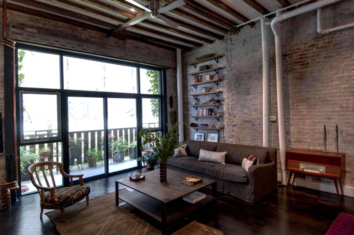 Имитация бруса стиль лофт