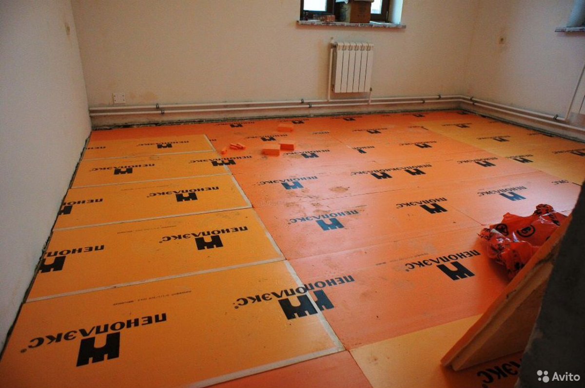 Теплоизоляция пола балкона пеноплексом