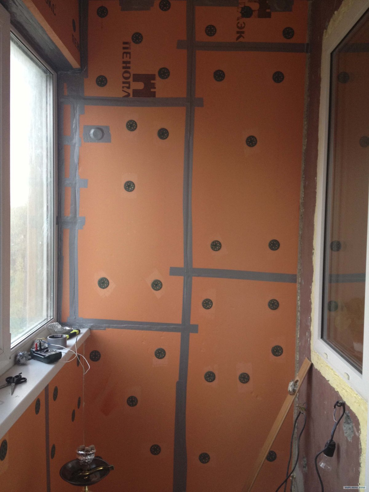 Утепление потолка бетонного перекрытия