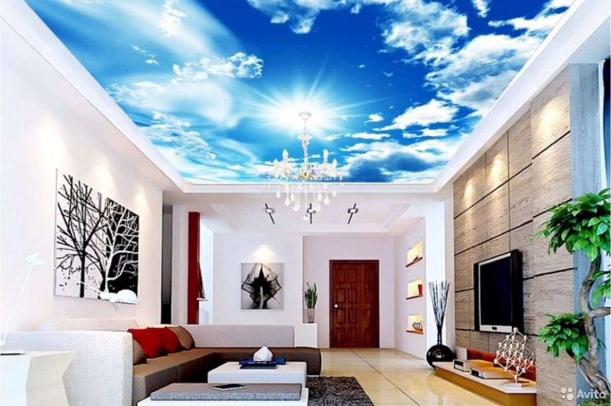 Фотопечать на потолке