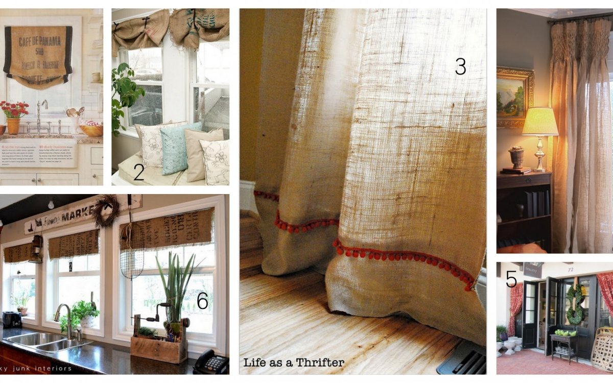 Мешковина в интерьере