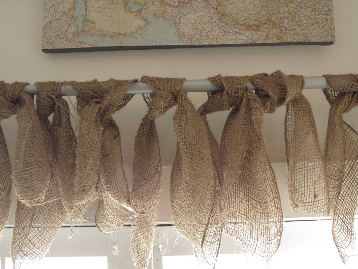 Шторы из джута