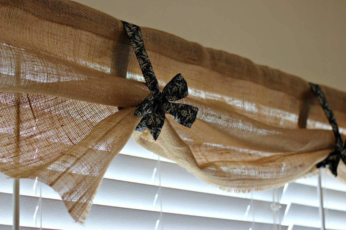 Шторы из Мешковины