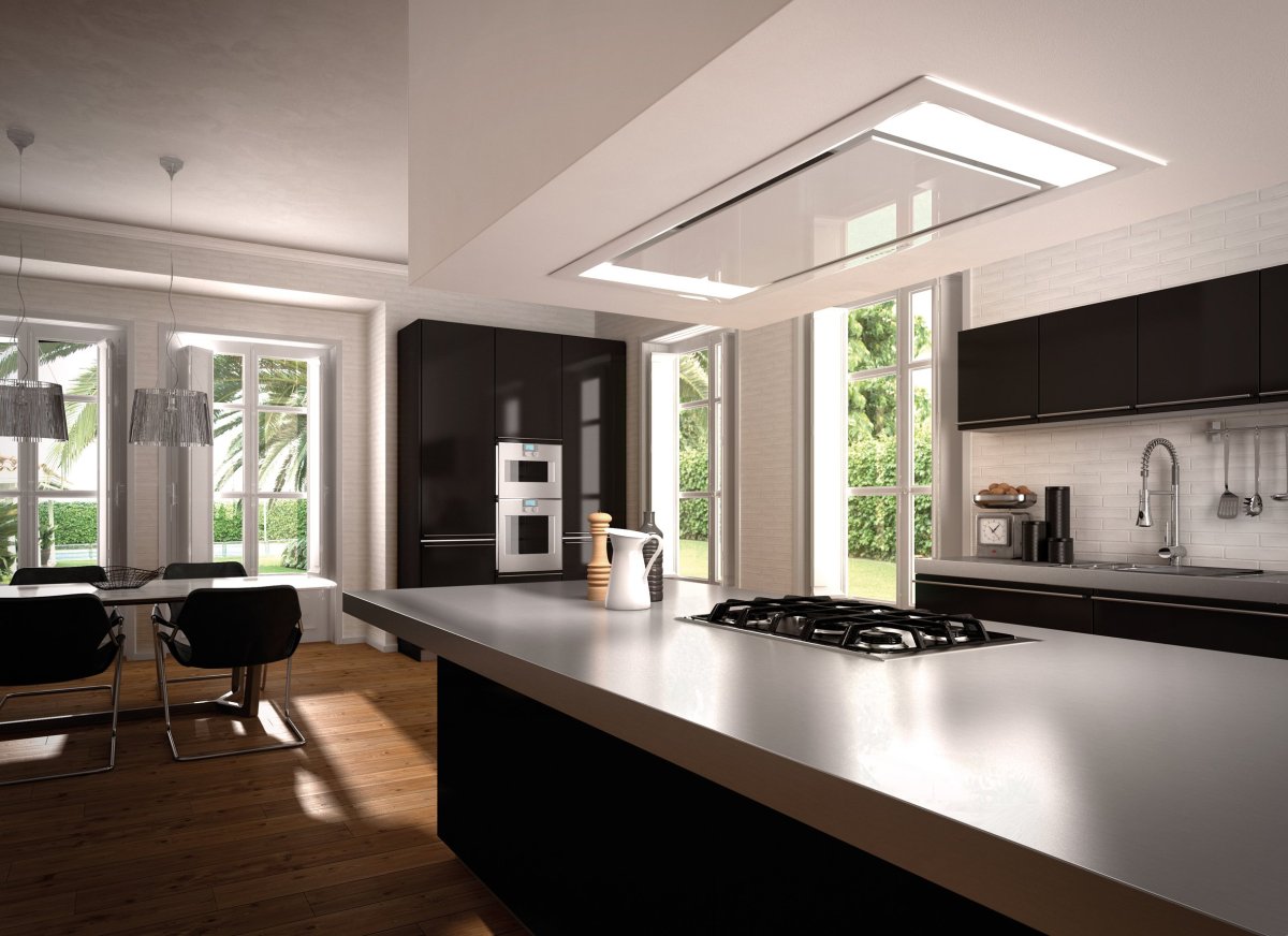 Faber вытяжка встраиваемая Heaven Glass 2.0 WH a90