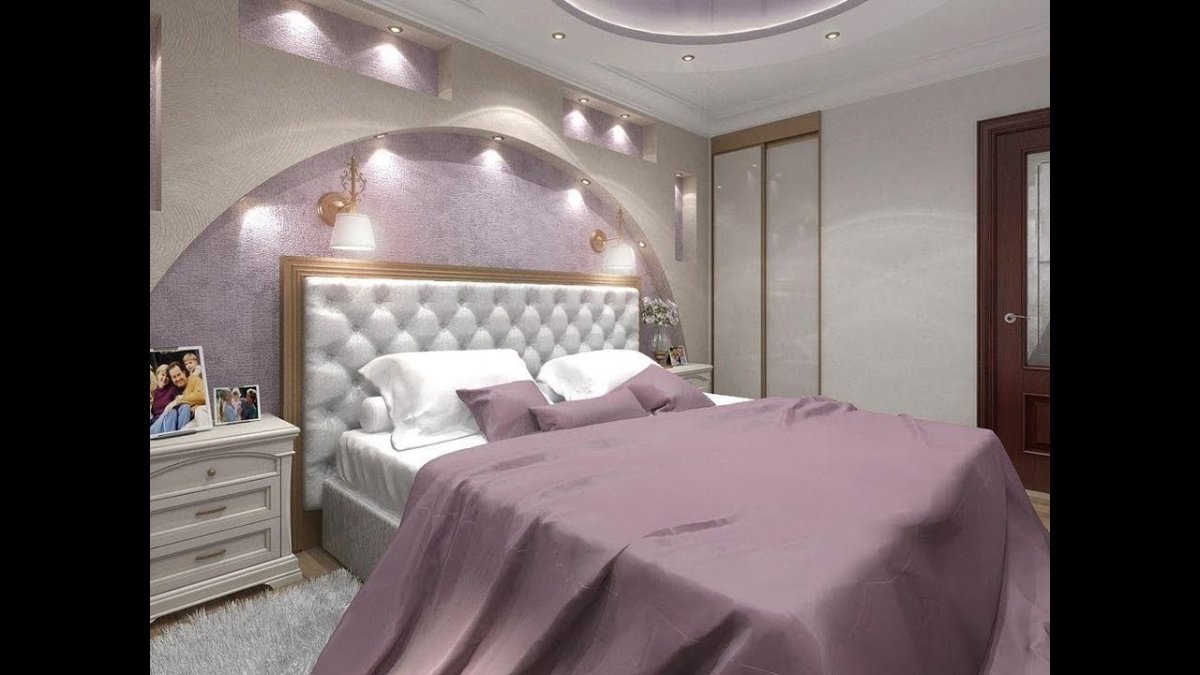 Евроремонт потолки из гипсокартона спальня