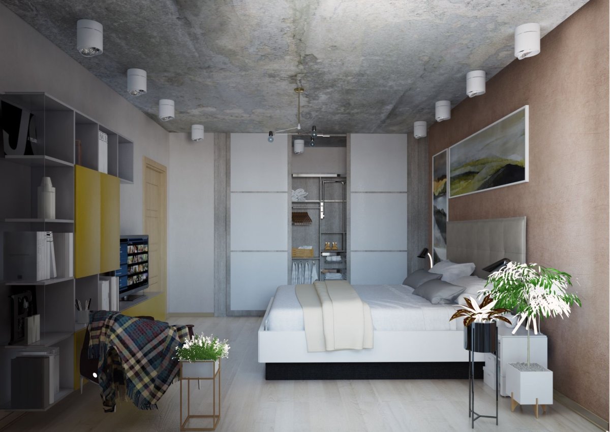 Бетонный потолок