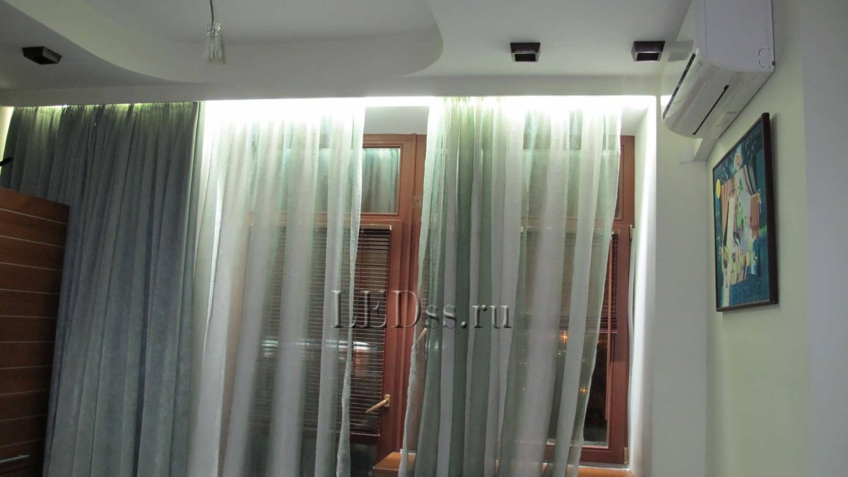 Led подсветка штор