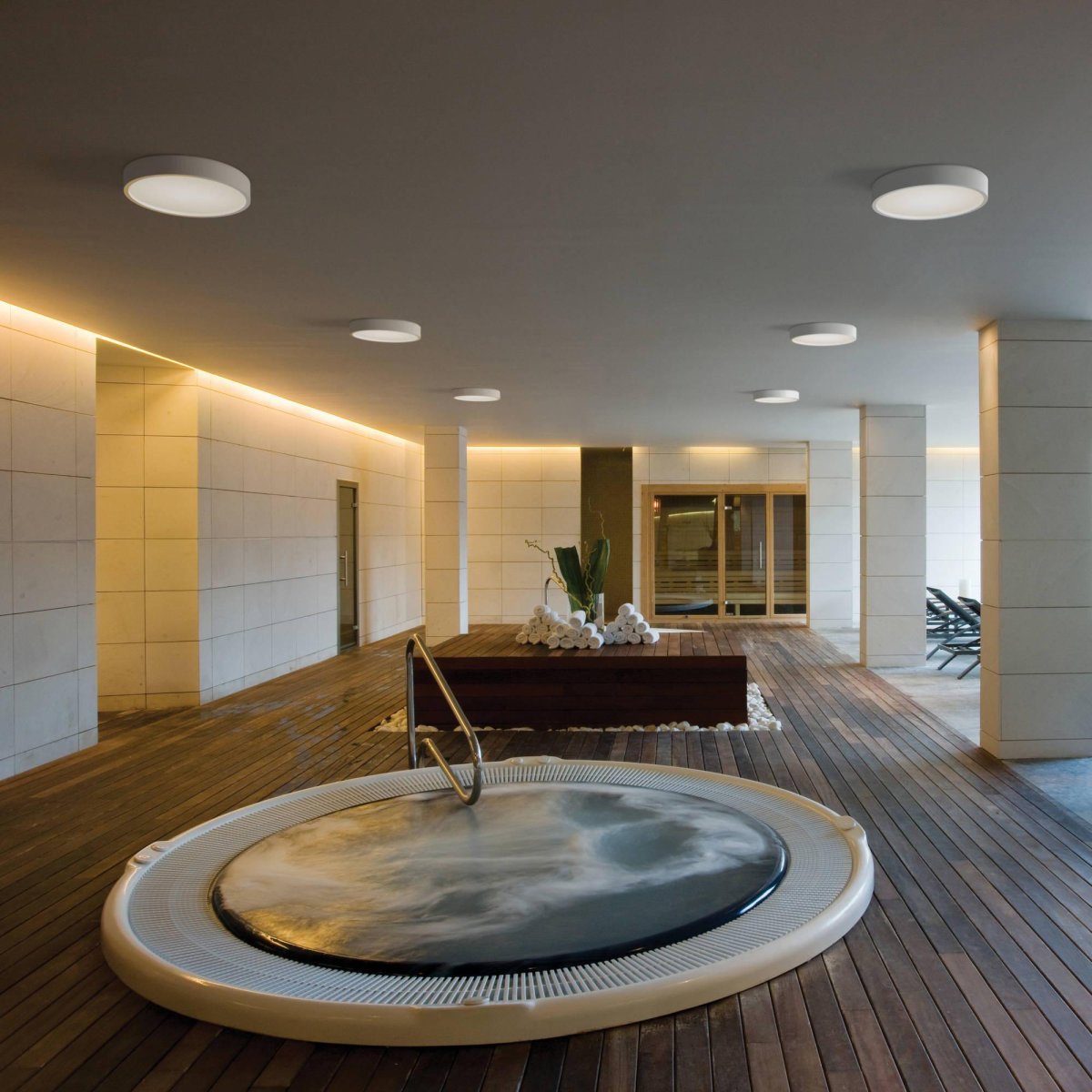 Точечные светильники в интерьере