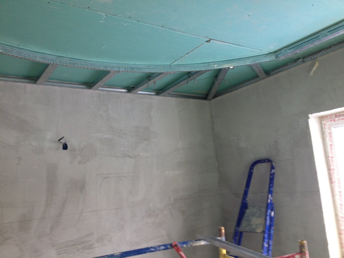 Подшивной потолок из гипсокартона