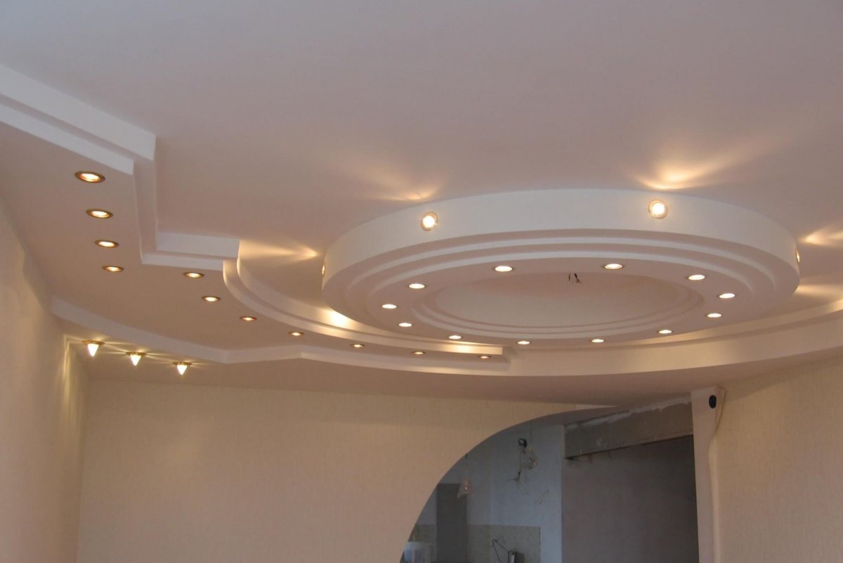 Потолок гипсокартон 2 этажный