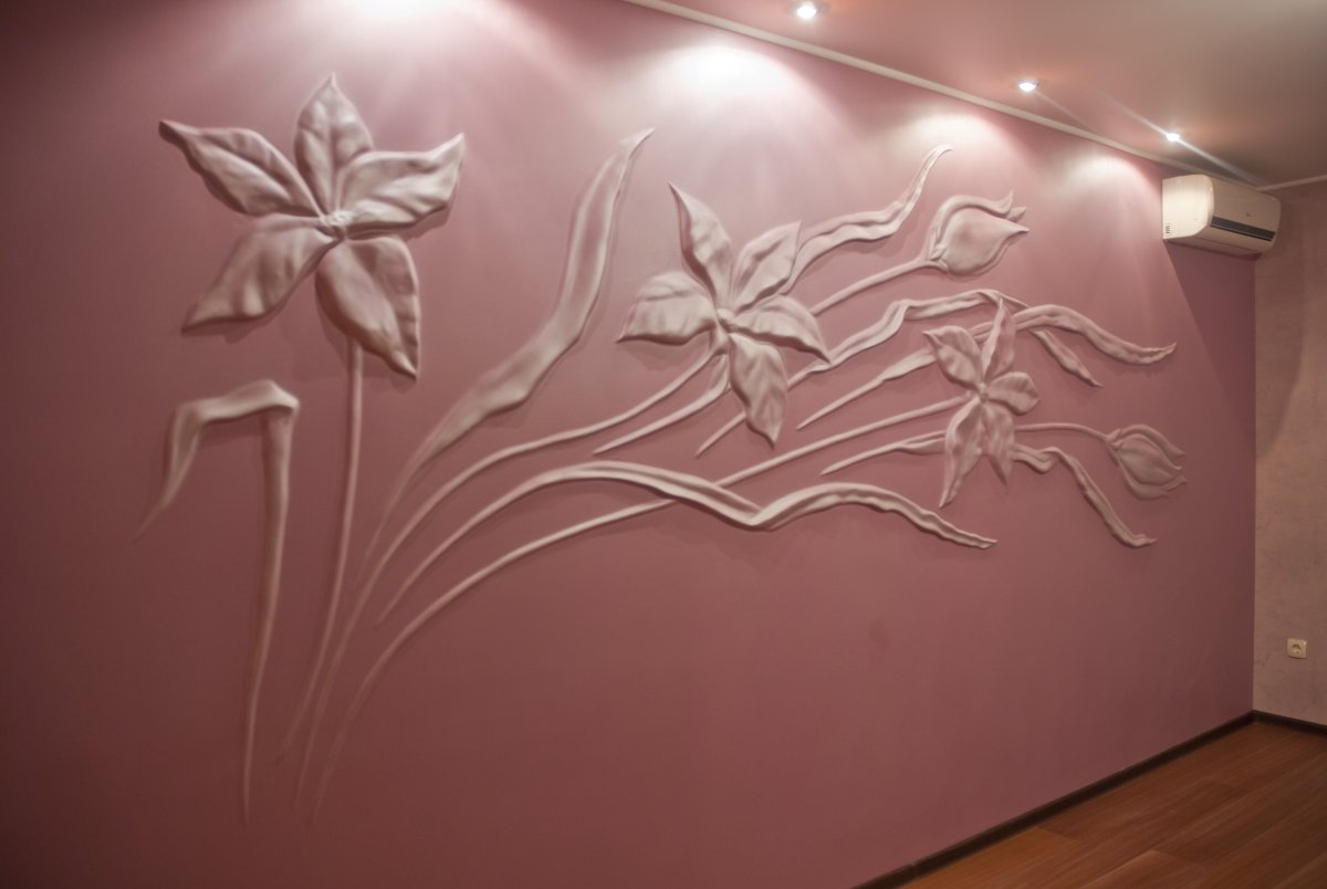 Панно из шпаклевки на стену