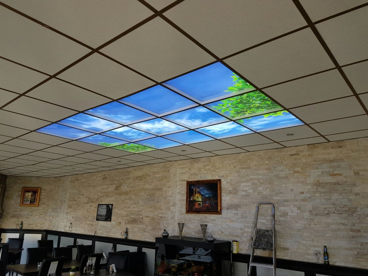 Подвесной потолок Армстронг небо