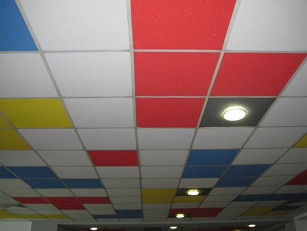 Плитка потолочная Армстронг 600х600 цветная