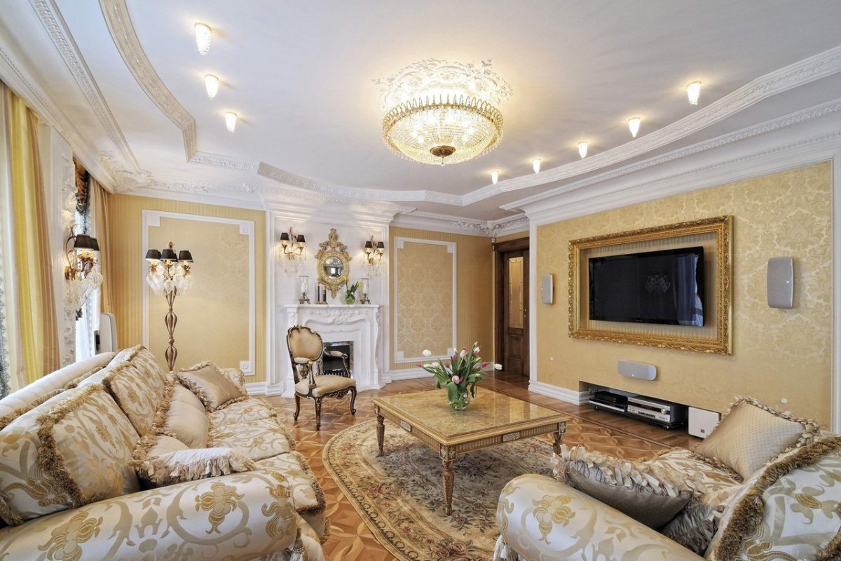 Гостиная в стиле классика