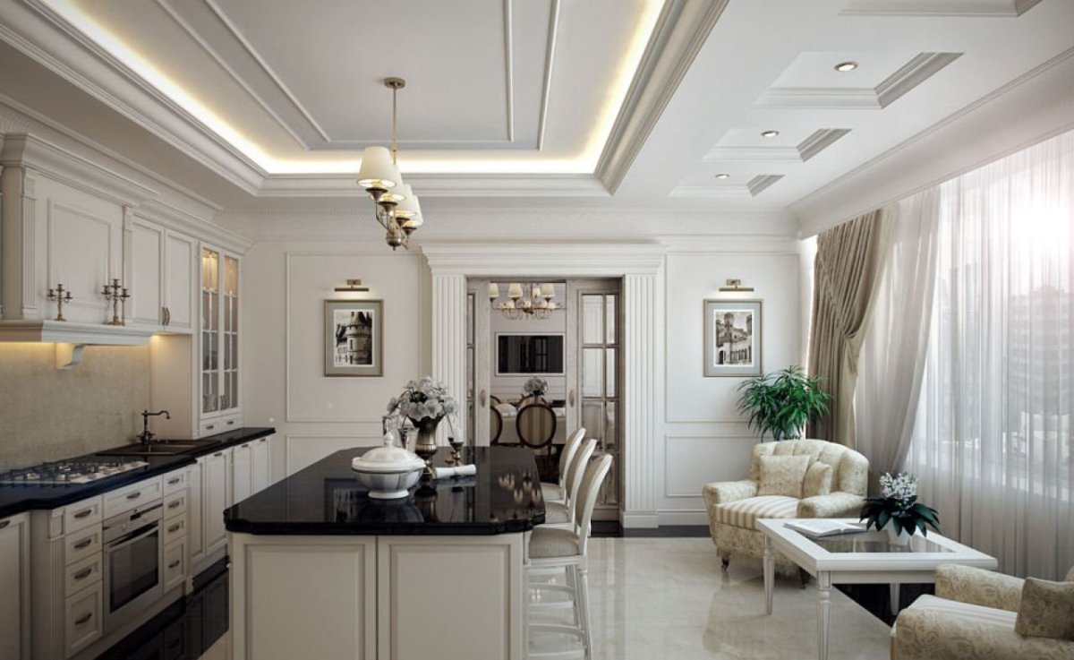 Кессон в потолок Неоклассика