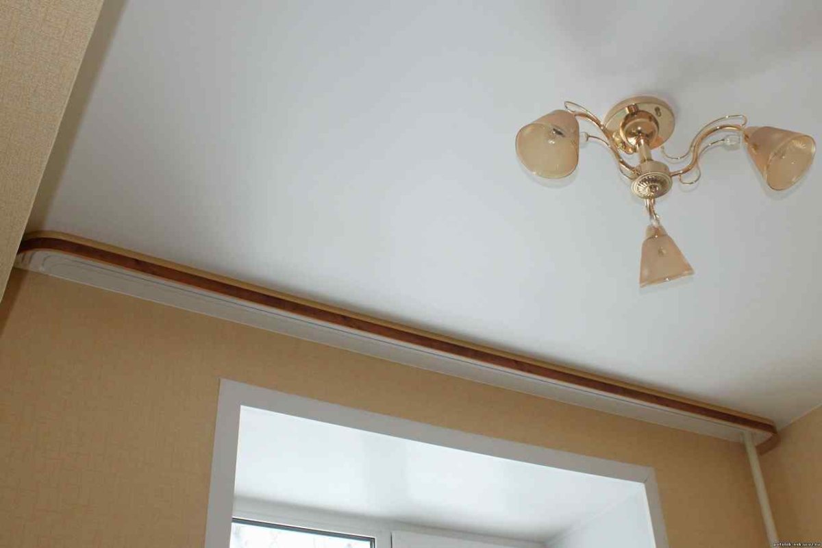 Потолочная гардина на натяжной потолок