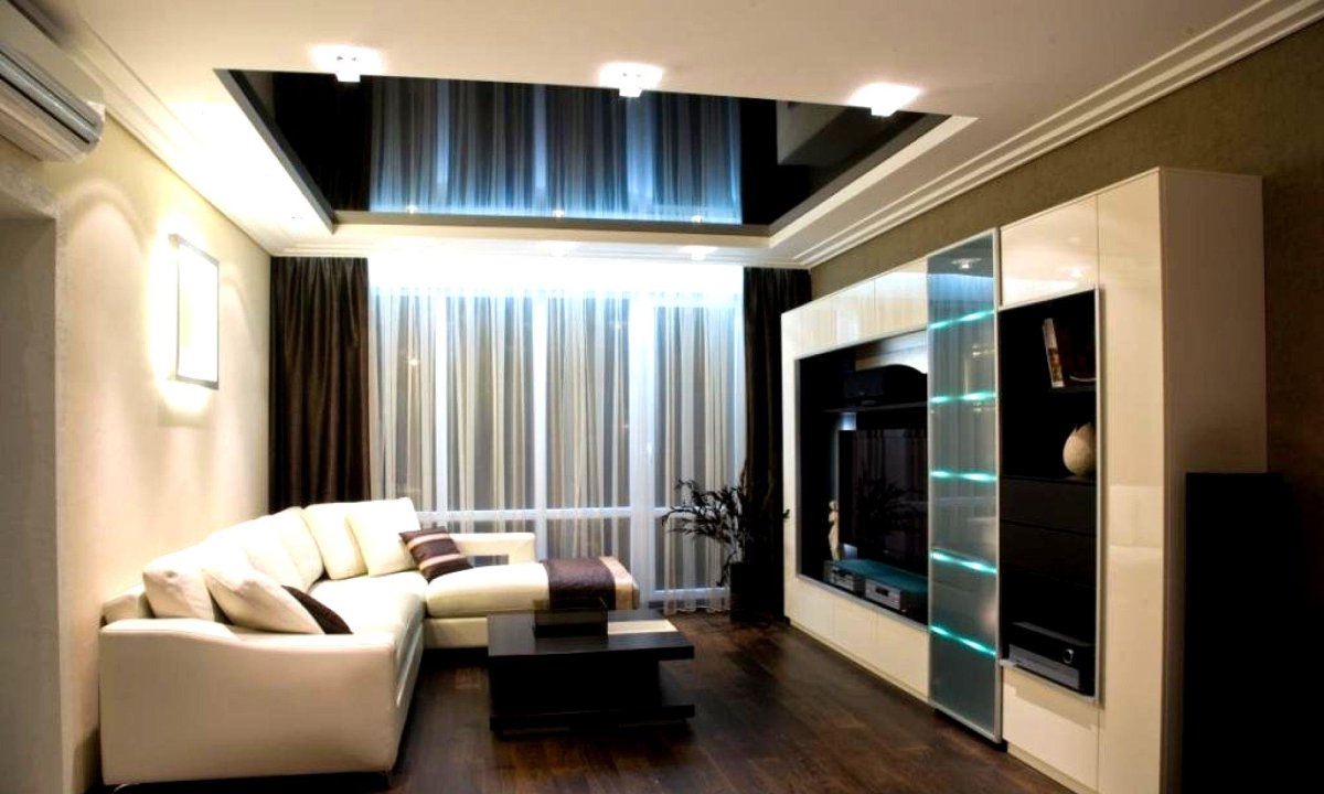 Интерьер гостинной 18кв м