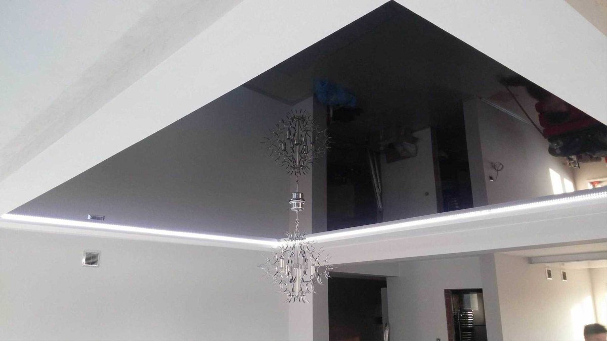 Двухуровневый потолок квадрат