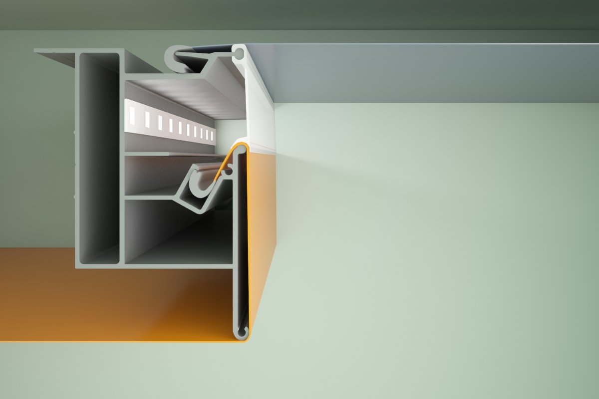 Система гарпун натяжной потолок