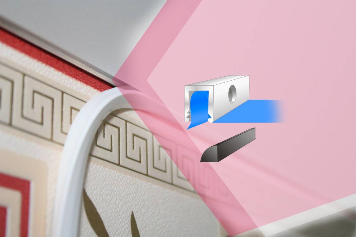 Плинтус для натяжного потолка