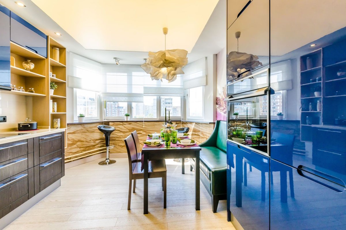 Кухня под потолок