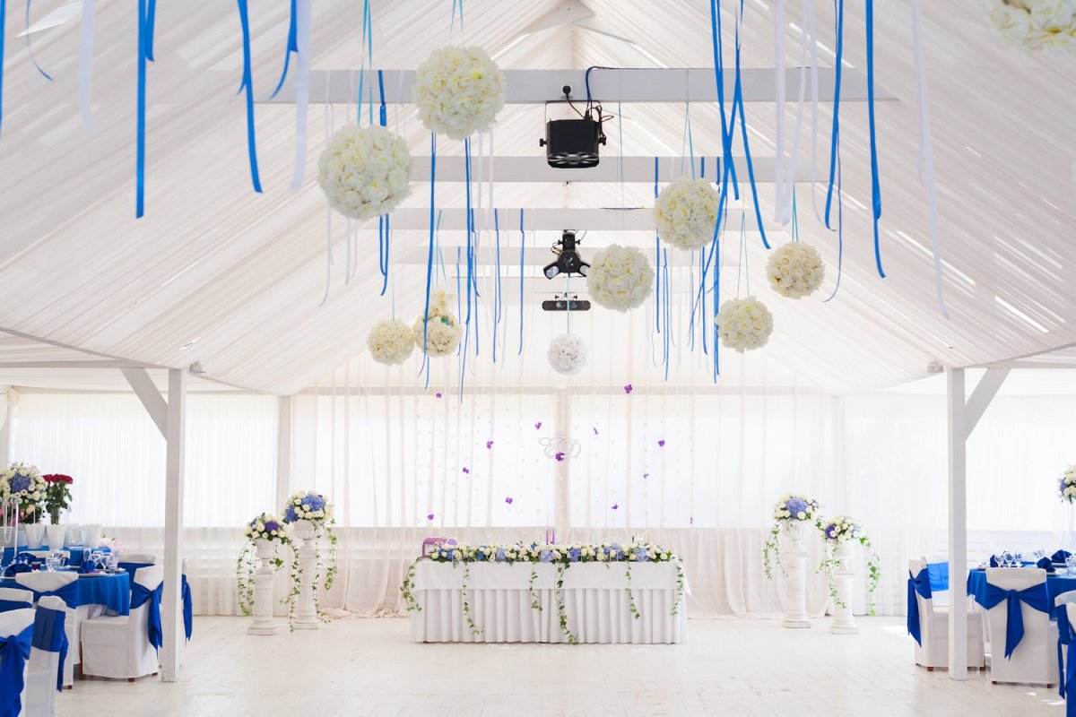 Декор свадебного зала