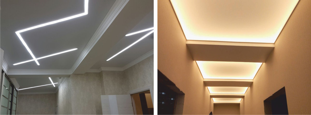 Светодиодный профиль для натяжного потолка