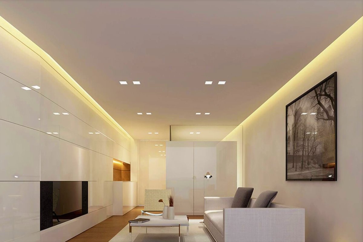 Освещение потолка