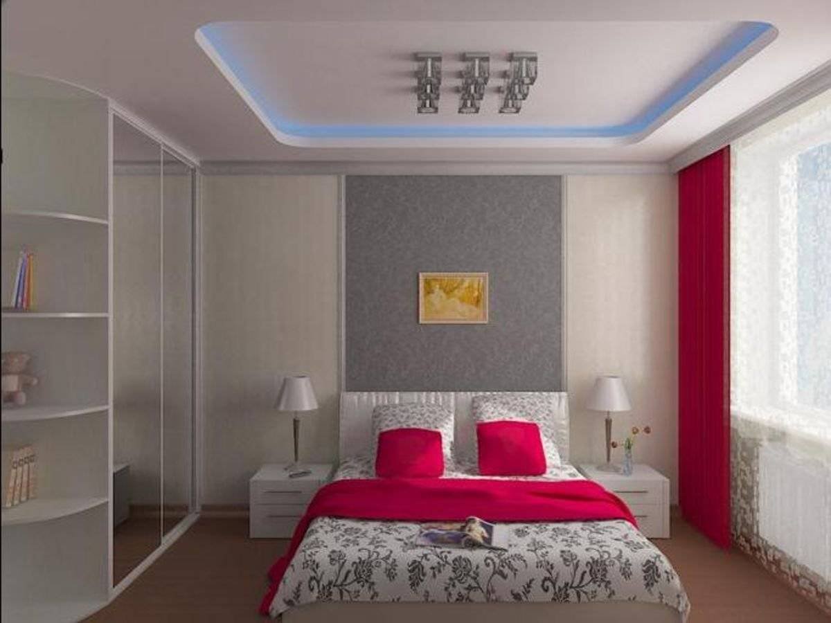 Дизайн потолок из гипсокартона для спальни фото