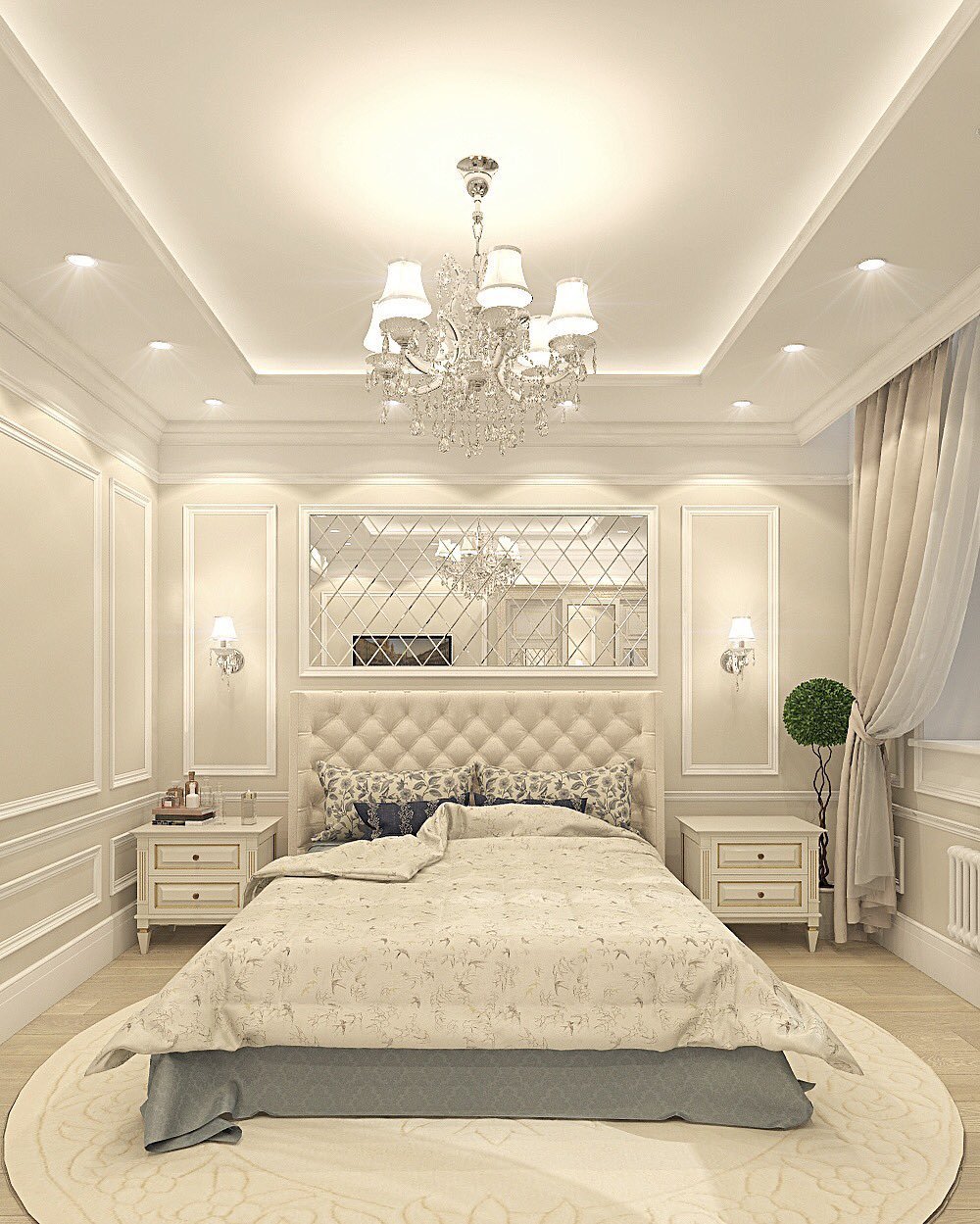 Интерьер спальни в классическом стиле: цвет, свет, дизайн (фото)