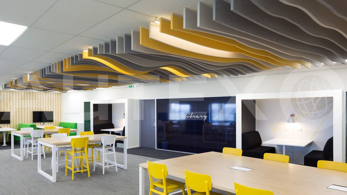 Акустические потолки в интерьере