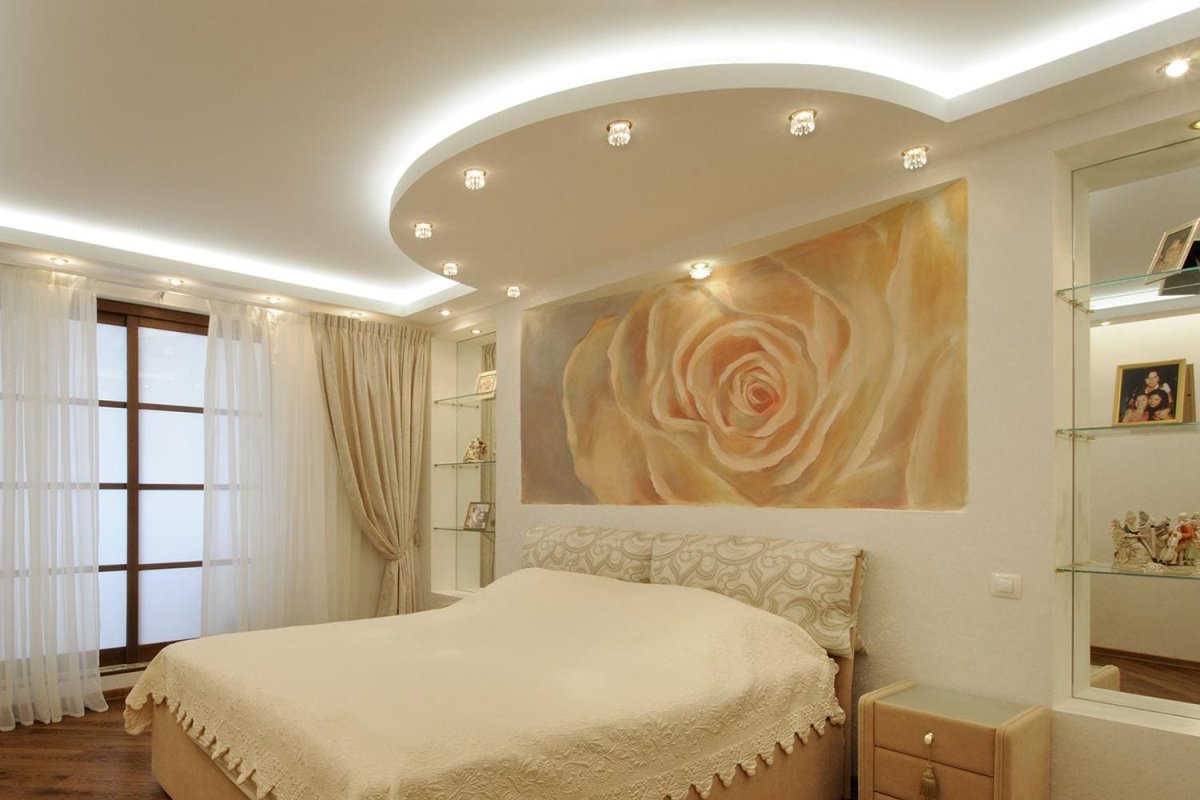 Потолок в спальне
