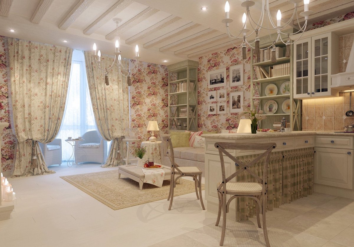 Интерьер в стиле шебби Шик и Прованс