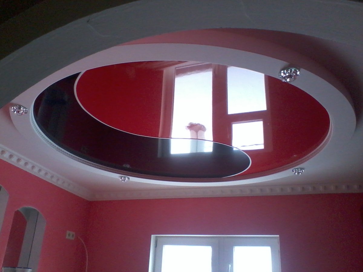 Потолок фотопечать Инь-Янь